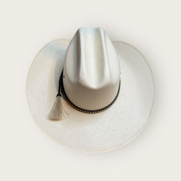 Cody James Men’s Straw Hat Horse Tassel Cowboy Size 7 3/8 - Picture 2 of 6